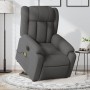 Sillón de masaje eléctrico reclinable elevable tela gris oscuro en Sillones | Comprar online en Foru.es