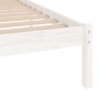 Estructura de cama individual madera maciza blanco 90x190 cm de , Camas y somieres - Ref: Foro24-809983, Precio: 61,03 €, Des...