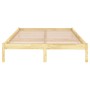 Estructura de cama madera maciza de pino 140x190 cm de , Camas y somieres - Ref: Foro24-809997, Precio: 75,73 €, Descuento: %