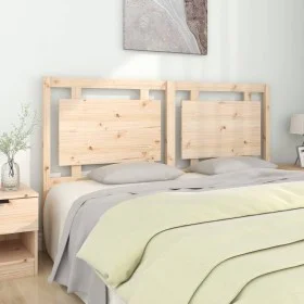 Cabecero de cama madera maciza de pino 165,5x4x100 cm de , Cabeceros y pies de cama - Ref: Foro24-817950, Precio: 58,50 €, De...