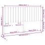 Cabecero de cama madera maciza de pino 165,5x4x100 cm de , Cabeceros y pies de cama - Ref: Foro24-818880, Precio: 64,07 €, De...