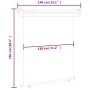 Toldo lateral de balcón marrón 140x250 cm de , Sombrillas - Ref: Foro24-48429, Precio: 77,34 €, Descuento: %