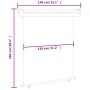 Toldo lateral de balcón marrón 140x250 cm de , Sombrillas - Ref: Foro24-48429, Precio: 79,30 €, Descuento: %