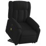Sillón de masaje eléctrico reclinable elevable tela negro en Sillones | Comprar online en Foru.es