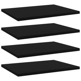 Estantes para estantería 4 uds contrachapada negro 40x30x1,5 cm de , Estanterías - Ref: Foro24-805156, Precio: 27,88 €, Descu...