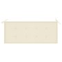 Banco de jardín 2 plazas madera maciza eucalipto y cojín 120 cm de , Bancos de jardín - Ref: Foro24-3060971, Precio: 184,59 €...