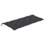 Banco de jardín 2 plazas madera maciza eucalipto y cojín 120 cm de , Bancos de jardín - Ref: Foro24-3060984, Precio: 193,42 €...