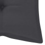 Banco de jardín 2 plazas madera maciza eucalipto y cojín 120 cm de , Bancos de jardín - Ref: Foro24-3060984, Precio: 193,42 €...
