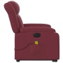 Sillón de masaje elevable eléctrico tela rojo tinto en Sillones | Comprar online en Foru.es
