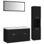 Juego de muebles de baño madera de ingeniería negro de , Muebles de baño - Ref: Foro24-3071154, Precio: 334,43 €, Descuento: %