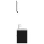 Juego de muebles de baño madera de ingeniería negro de , Muebles de baño - Ref: Foro24-3071334, Precio: 355,62 €, Descuento: %