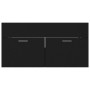 Juego de muebles de baño madera de ingeniería negro de , Muebles de baño - Ref: Foro24-3071334, Precio: 355,62 €, Descuento: %
