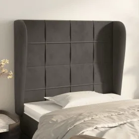 Headboard with dark gray velvet ears 103x23x118/128 cm by , Headboards and footboards - Ref: Foro24-3117999, Price: 76,19 €, ...