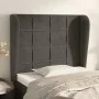 Headboard with dark gray velvet ears 103x23x118/128 cm by , Headboards and footboards - Ref: Foro24-3117999, Price: 76,19 €, ...