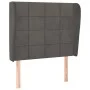 Headboard with dark gray velvet ears 103x23x118/128 cm by , Headboards and footboards - Ref: Foro24-3117999, Price: 76,19 €, ...
