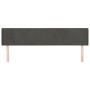 Cabecero de terciopelo gris oscuro 203x16x78/88 cm de , Cabeceros y pies de cama - Ref: Foro24-3118835, Precio: 71,44 €, Desc...
