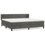 Cama box spring con colchón terciopelo gris oscuro 200x200 cm de , Camas y somieres - Ref: Foro24-3127512, Precio: 562,55 €, ...