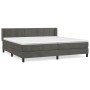 Cama box spring con colchón terciopelo gris oscuro 200x200 cm de , Camas y somieres - Ref: Foro24-3130980, Precio: 558,62 €, ...