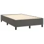 Box spring bed with mattress and LED dark gray velvet 120x200 cm by , Beds and slatted bases - Ref: Foro24-3136114, Price: 39...
