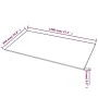 Tablero de mesa de cristal templado rectancular 1200x650 mm de vidaXL, Tableros para mesas - Ref: Foro24-244622, Precio: 73,8...
