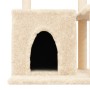 Rascador para gatos con postes de sisal color crema 83 cm en Mobiliario para gatos | Comprar online en Foru.es
