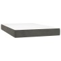Cama box spring con colchón terciopelo gris oscuro 120x200 cm de , Camas y somieres - Ref: Foro24-3137834, Precio: 436,50 €, ...