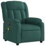 Sillón masaje eléctrico reclinable elevable tela verde oscuro en Sillones | Comprar online en Foru.es
