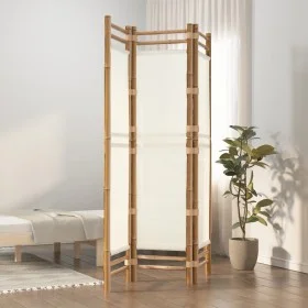 Folding screen with 3 panels bamboo and canvas 120 cm by , Room dividers - Ref: Foro24-350623, Price: 81,48 €, Discount: %
