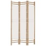 Biombo plegable de 3 paneles bambú y lona 120 cm de , Divisores de ambientes - Ref: Foro24-350623, Precio: 82,70 €, Descuento: %