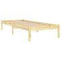 Estructura de cama madera maciza 90x190 cm de , Camas y somieres - Ref: Foro24-809982, Precio: 57,75 €, Descuento: %