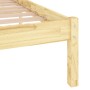 Estructura de cama madera maciza de pino 160x200 cm de , Camas y somieres - Ref: Foro24-810027, Precio: 95,01 €, Descuento: %