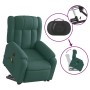 Sillón masaje eléctrico reclinable elevable tela verde oscuro en Sillones | Comprar online en Foru.es