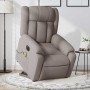 Sillón de masaje eléctrico reclinable elevable tela taupé en Sillones | Comprar online en Foru.es