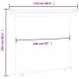 Toldo lateral de balcón color crema 170x250 cm de , Sombrillas - Ref: Foro24-48437, Precio: 88,81 €, Descuento: %