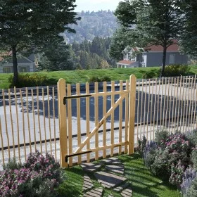 Hazelnut wood fence gate 100x120cm by vidaXL, garden gates - Ref: Foro24-142592, Price: 88,57 €, Discount: %