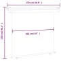 Toldo lateral de balcón gris 170x250 cm de , Sombrillas - Ref: Foro24-48440, Precio: 88,81 €, Descuento: %