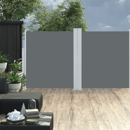 Toldo lateral retráctil gris antracita 140x600 cm de , Sombrillas - Ref: Foro24-48456, Precio: 119,62 €, Descuento: %