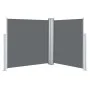 Anthracite gray retractable side awning 140x600 cm by , Umbrellas - Ref: Foro24-48456, Price: 120,13 €, Discount: %