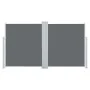 Anthracite gray retractable side awning 140x600 cm by , Umbrellas - Ref: Foro24-48456, Price: 120,13 €, Discount: %