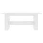 White engineered wood dining table 180x90x76 cm by , Kitchen and dining tables - Ref: Foro24-800468, Price: 95,31 €, Discount: %