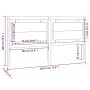 Bettkopfteil aus massivem Kiefernholz, 185,5 x 4 x 100 cm von , Kopf- und Fußteile - Ref: Foro24-817955, Preis: 76,16 €, Raba...