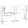 Cabecero de cama madera maciza de pino 185,5x4x100 cm de , Cabeceros y pies de cama - Ref: Foro24-817955, Precio: 77,34 €, De...