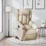 Sillón de masaje eléctrico reclinable elevable tela crema en Sillones | Comprar online en Foru.es