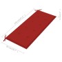Banco de jardín 2 plazas madera maciza eucalipto y cojín 120 cm de , Bancos de jardín - Ref: Foro24-3060975, Precio: 180,73 €...