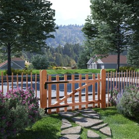 Puerta para valla 100x60cm madera de avellano impregnada de vidaXL, Puertas de jardín - Ref: Foro24-142594, Precio: 78,78 €, ...