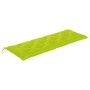 Banco de jardín 3 plazas madera maciza eucalipto y cojín 150 cm de , Bancos de jardín - Ref: Foro24-3061022, Precio: 192,22 €...