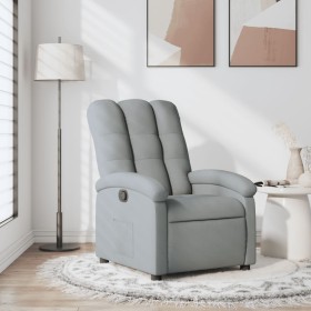 Sillón reclinable de tela gris claro en Sillones | Comprar online en Foru.es