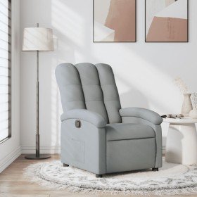 Sillón reclinable de tela gris claro en Sillones | Comprar online en Foru.es
