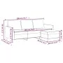 Sofá de 3 plazas con taburete cuero sintético negro 180 cm de , Sofás - Ref: Foro24-3201122, Precio: 315,87 €, Descuento: %