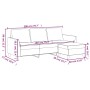 Sofá de 3 plazas con taburete cuero sintético negro 180 cm de , Sofás - Ref: Foro24-3201122, Precio: 320,93 €, Descuento: %